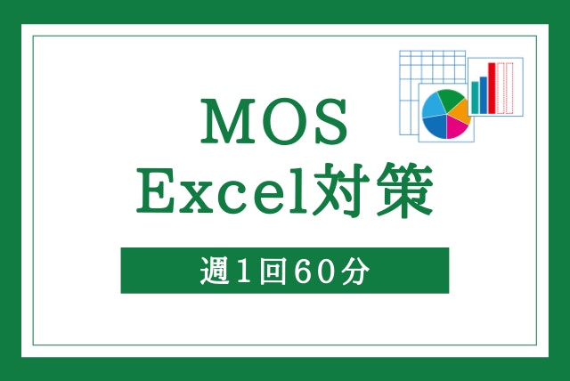 【資格取得】MOS Excel 対策【週1回60分】