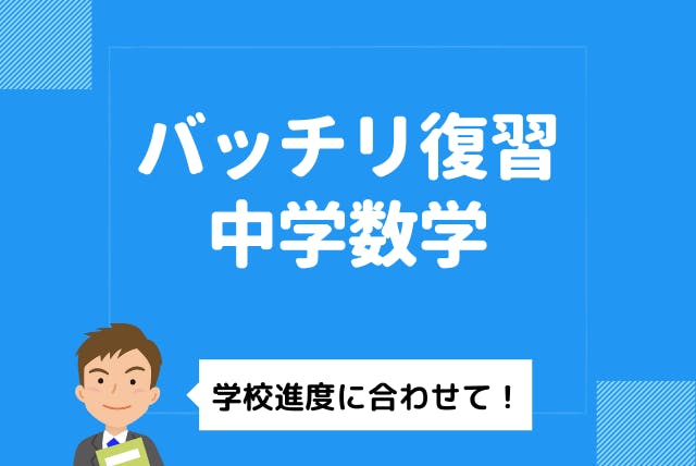 学校進度に合わせて バッチリ復習中学数学 中学数学 オンライン家庭教師マナリンク 学校進度に合わせて バッチリ復習中学数学 中学数学 オンライン家庭教師マナリンク